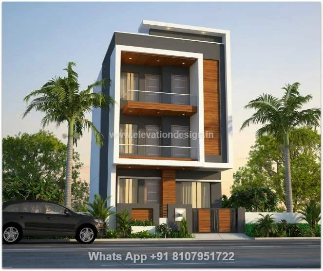 3 Floor Building Exterior Design