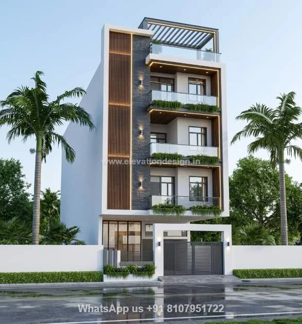 3 Floor House Front Design