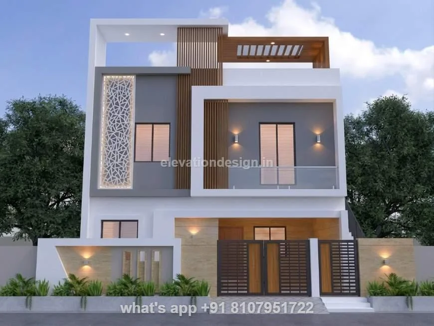 32 Ft House Front Elevation Design 2 Floors