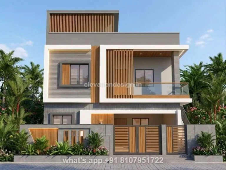 33 Ft House Front Elevation Design 2 Floors
