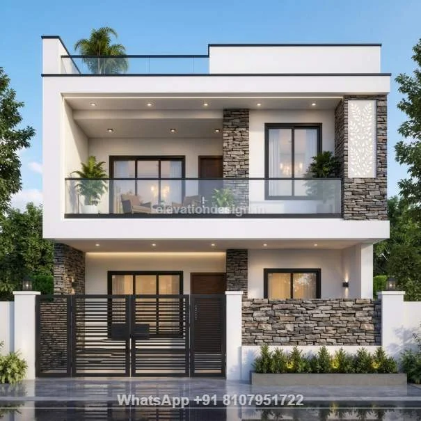 34 Ft 2nd Floor House Front Design Simple