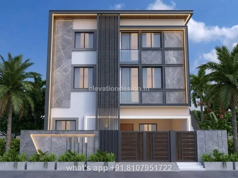 34 Ft House Front Elevation Design 2 Floors
