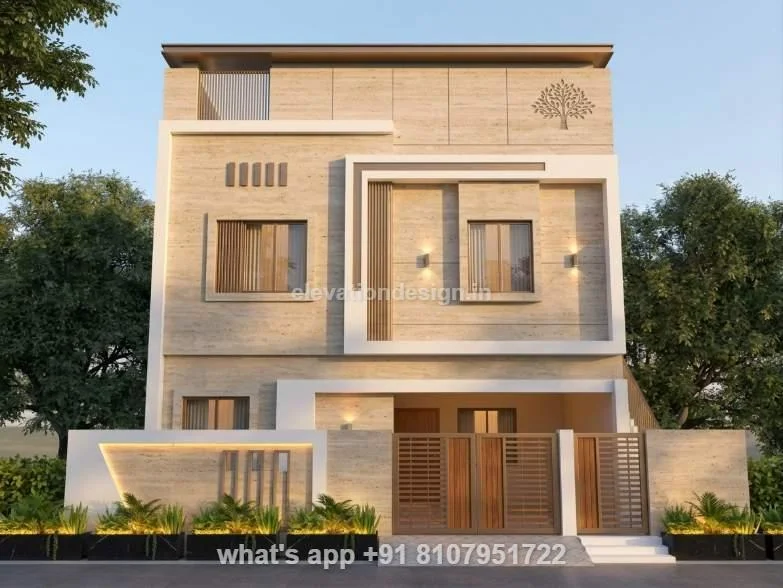 35 Ft House Front Elevation Design 2 Floors
