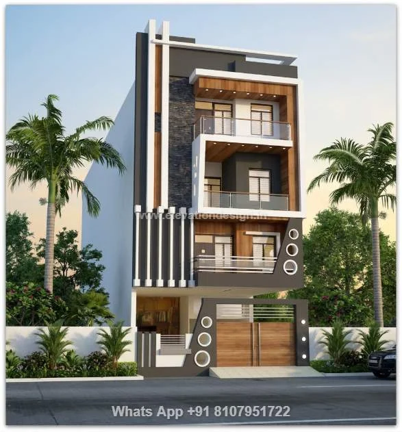 4 Floor House Elevation Design