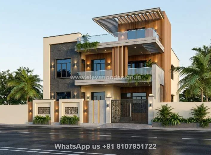 Double Floor Elevation House Simple