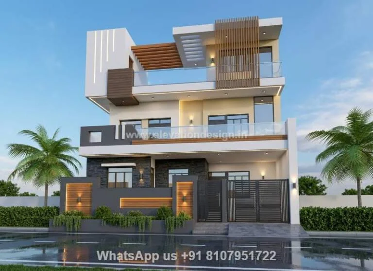 Double Floor Elevation House Single Floor