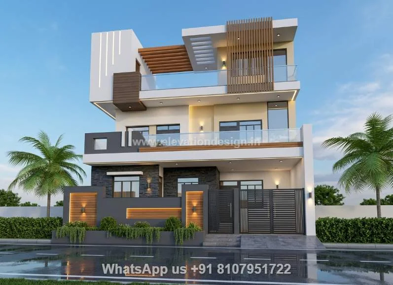 Double Floor Elevation House Single Floor