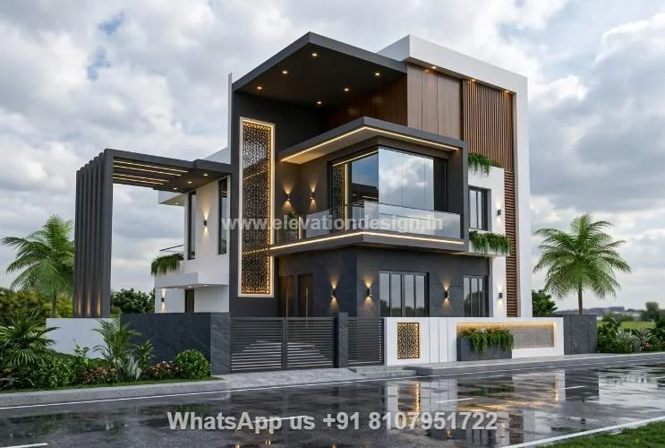 Exterior Elevation House 3 Floor