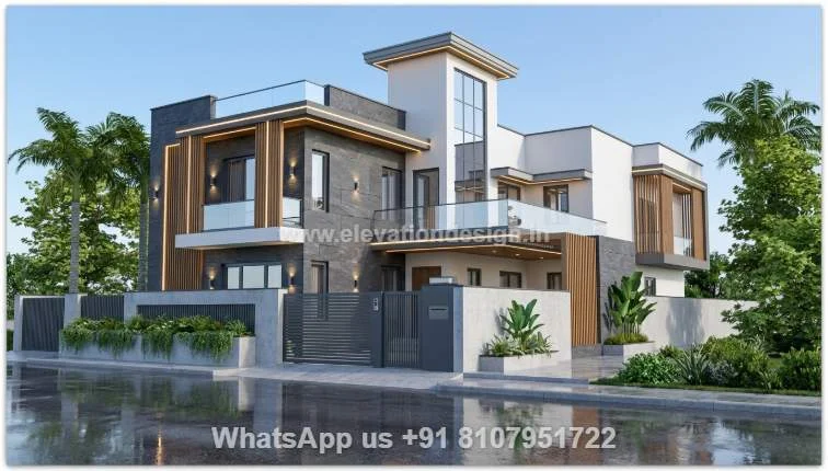 Front Elevation Design Double Floor With Balcony