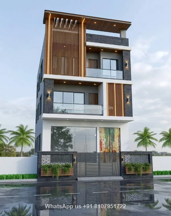 Front Elevation Design For Commercial Building (1)
