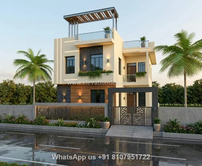 Front Elevation House Double Floor