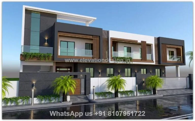 House Elevation Design For 3 Floors