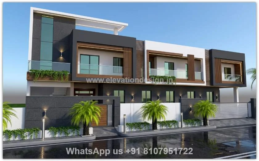 House Elevation Design For 3 Floors