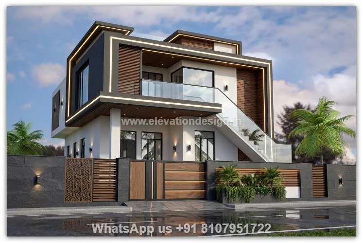 House Elevation Simple Double Floor