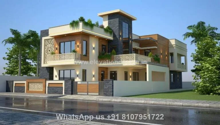 Modern House Elevation Design Double Storey Floor