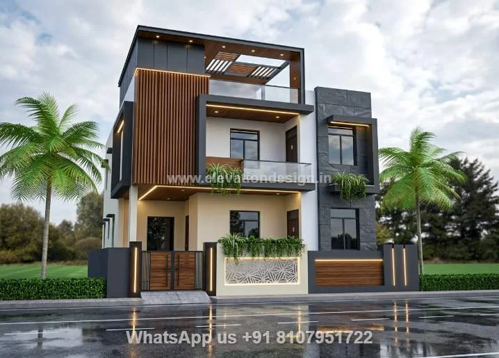 Modern House Elevation For Ground Floor