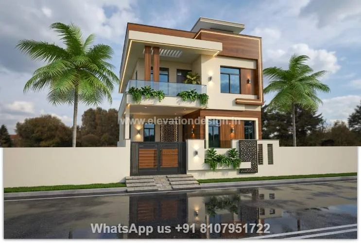 Modern House Elevation Single And Double Floor