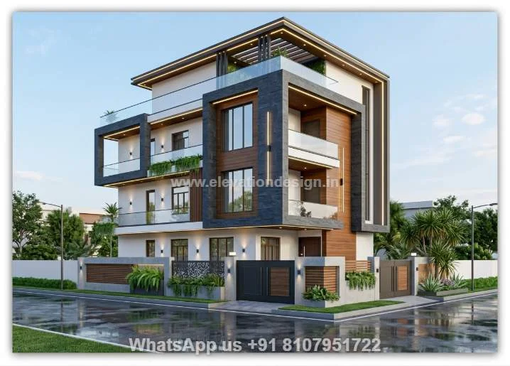 Simple House Front Design G+2