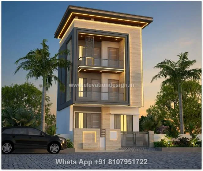 Best Elevation Designs For 3 Floors