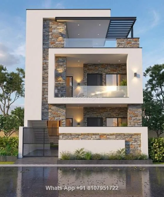 Double Floor Front Elevation Design