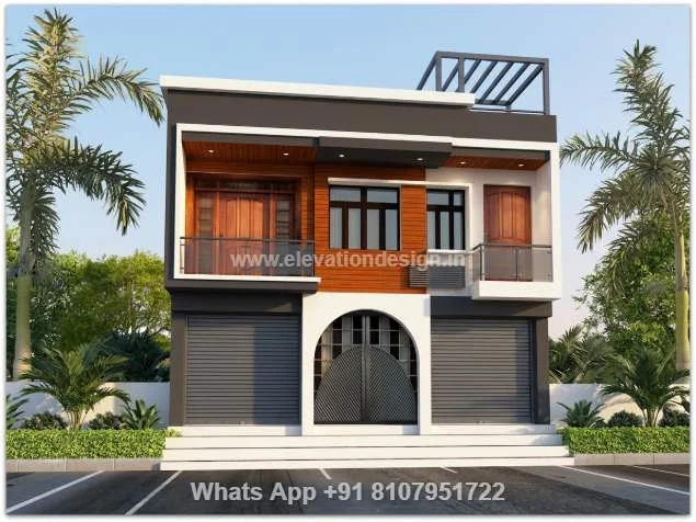 Double Floor Home Front Design