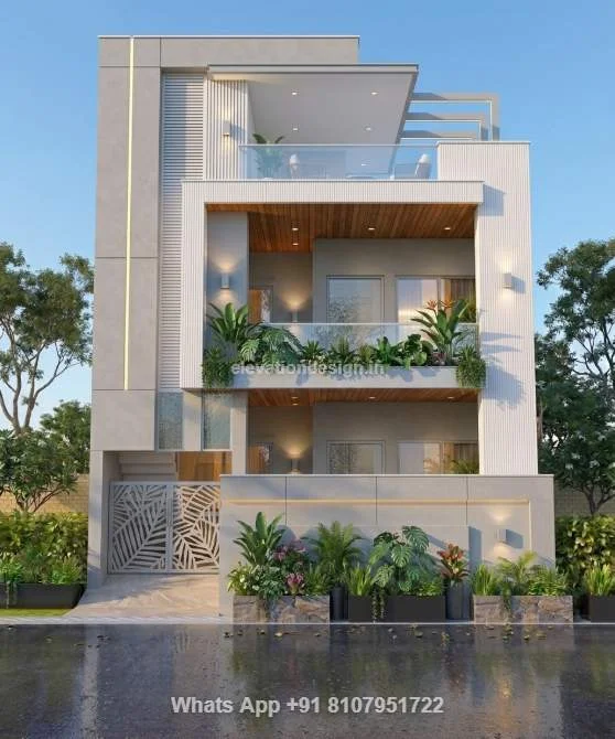 Double Floor Modern House Elevation