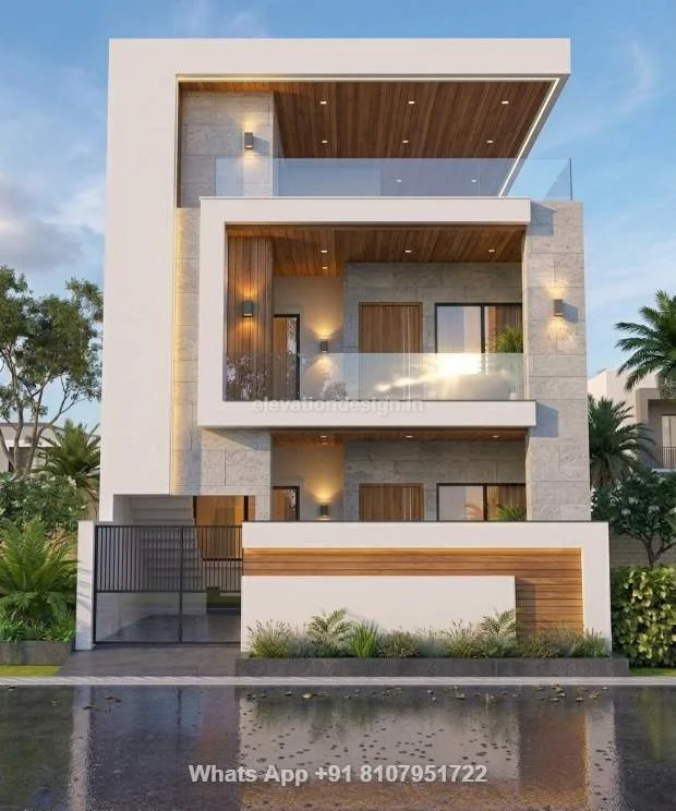 Double Floor Single Floor House Front Design