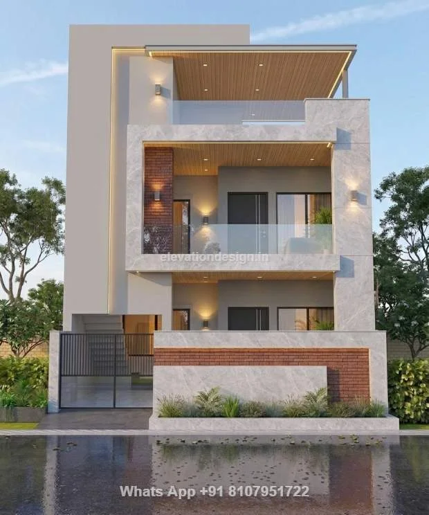 Double Floor Small Home Front Elevation