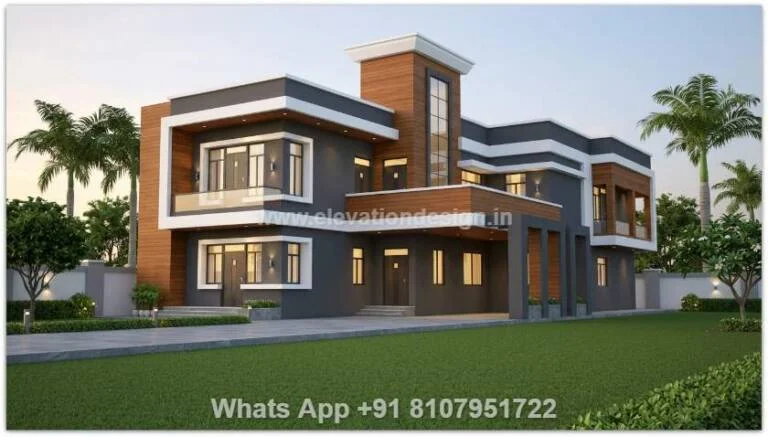 East Facing Independent House Elevation Design