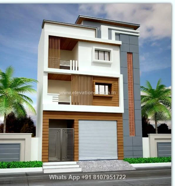 Elevation Design For 3 Floor Building