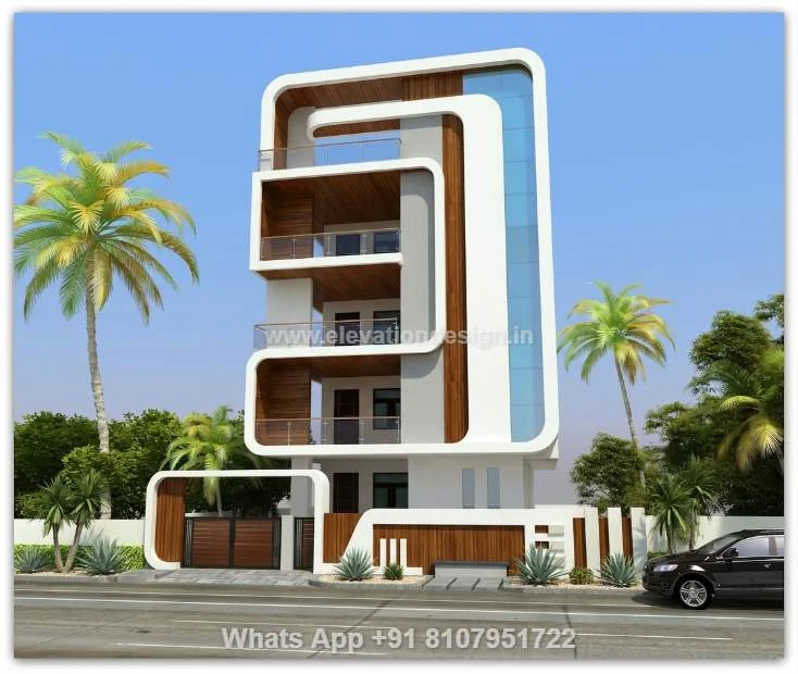 Elevation Design For 4 Floors