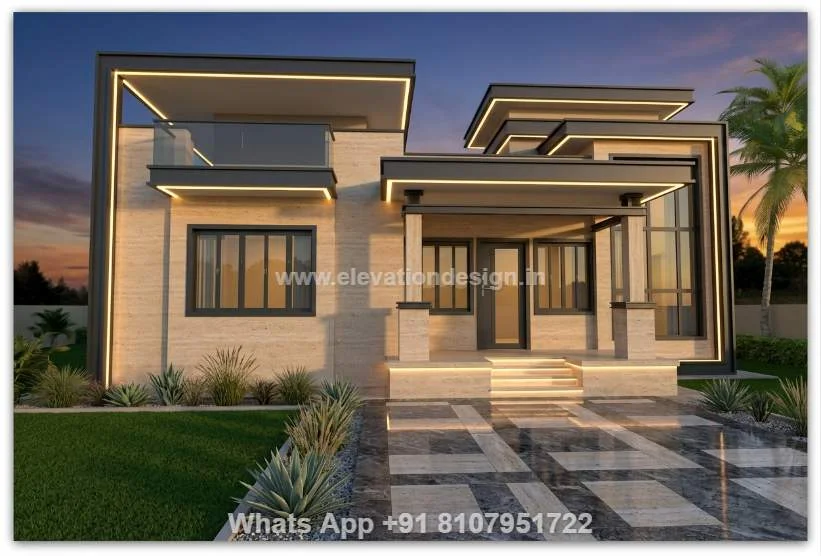 Elevation Design For Single Floor