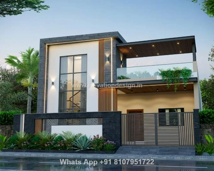 Elevation Design Single Floor Modern