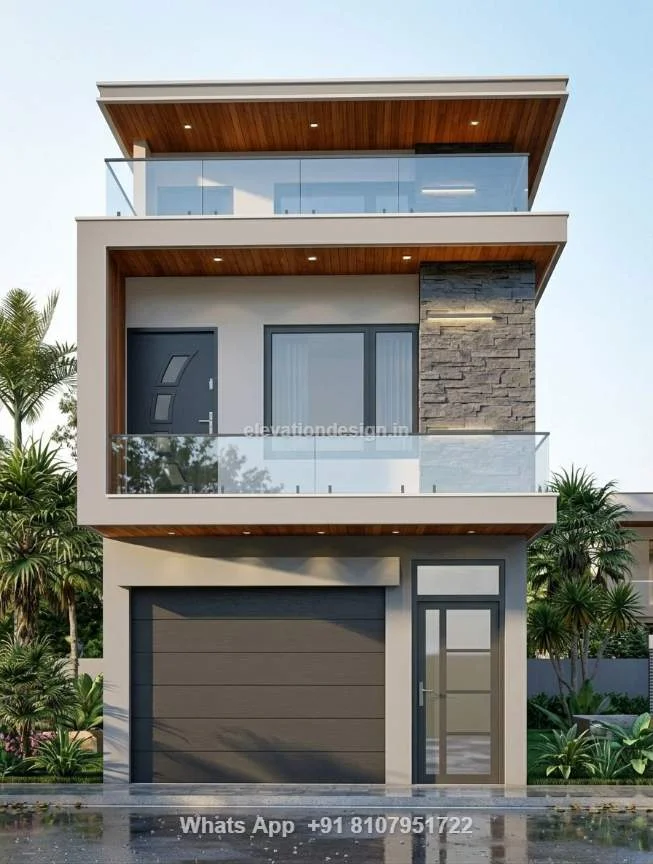 Elevation Design With Shop 2 Floor