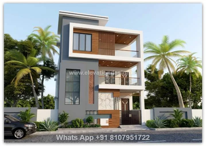 Exterior Staircase Elevation Design