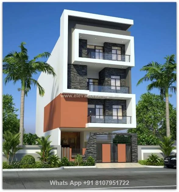 Facade Elevation Design 4 Floor