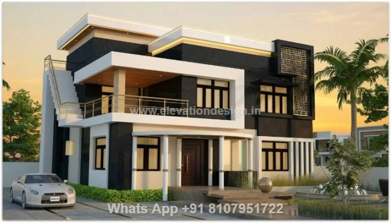 Front Elevation Design Double Floor