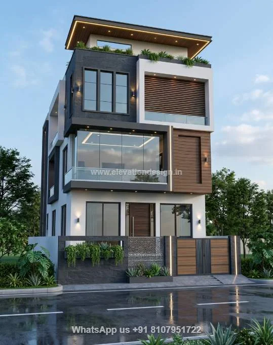 Front Elevation Design For Commercial Building