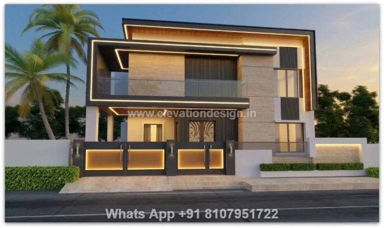 Front Elevation For 2 Floor House East Facing