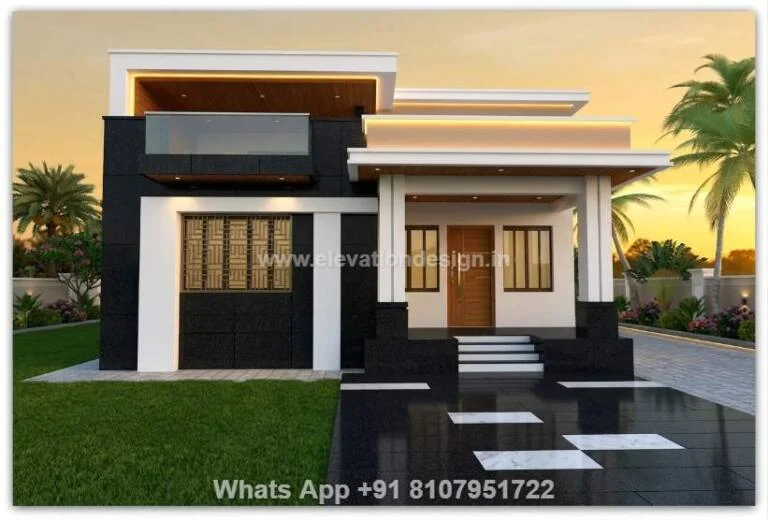 Front Elevation For Single Floor