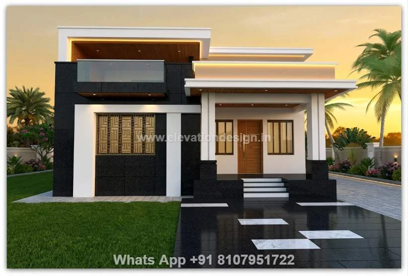 Front Elevation For Single Floor