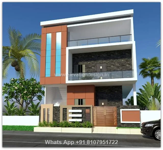 Front Elevation Wall Texture Design