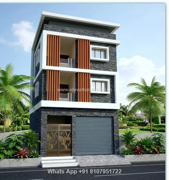 G+2 Front Elevation