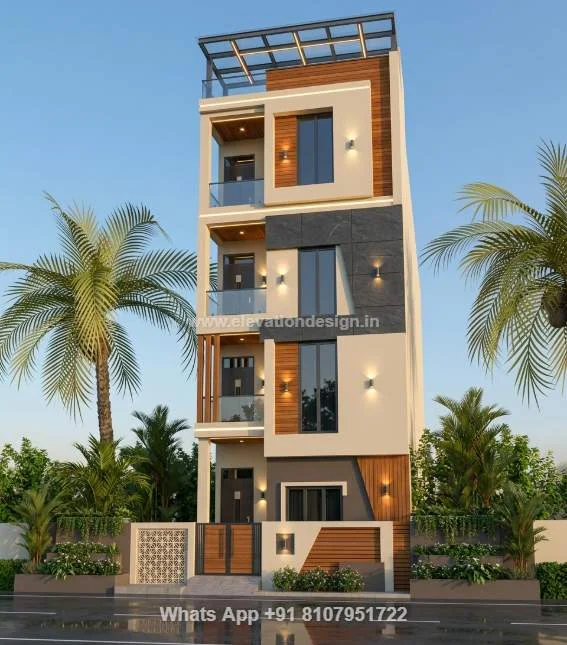 G+3 Elevation Design Simple