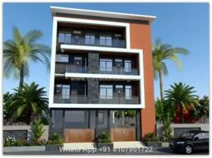 Ghar Ka Front Design 4 Floor