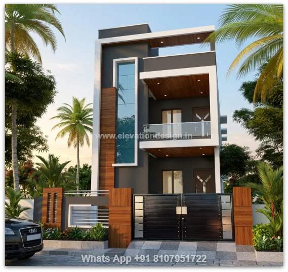 Home Design Front Double Floor