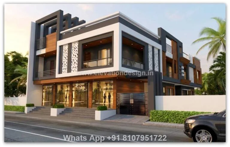 Home Front Elevation Double Story