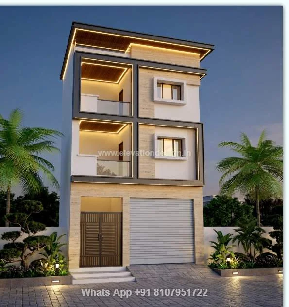 Indian House Front Elevation Tiles Design