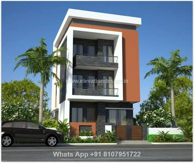 Low Budget House Elevation 3 Floor