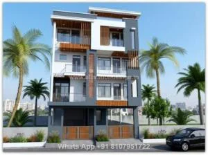 Modern Elevation Design 4 Floor